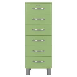 Ladekast Malibu 111,5 Cm Met 6 Lades - Groen