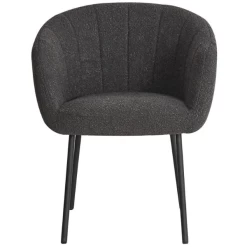 Stoel 'Sevilla' Bouclé Grijs | Metalen Poten H-H 79 X B-L 57 X D-P 62 Cm 15 Stoel 'Sevilla' Bouclé Grijs | Metalen Poten H-H 79 X B-L 57 X D-P 62 Cm -Collectie Woonkamermeubels Ontwerp zonder titel 82 c193