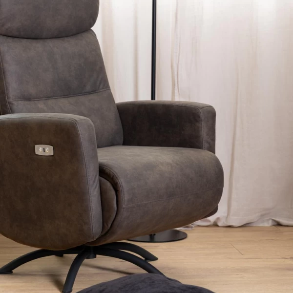 Kamares Relaxfauteuil Antraciet 96 - Gemotoriseerd Met USB". 5 Kamares Relaxfauteuil Antraciet 96 - Gemotoriseerd Met USB". - Afbeelding 5