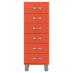 Ladekast Malibu 111,5 Cm Met 6 Lades - Rood