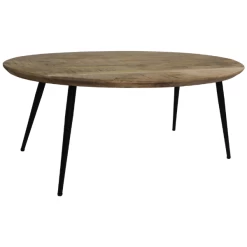 Salontafel Bern 100x60cm Mangohout - Naturel/zwart -Collectie Woonkamermeubels Ontwerp zonder titel 98 95ed