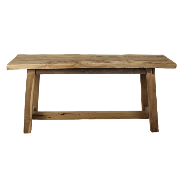 Decoratieve Bank Lawas 100 Cm - Natuur/teak 1 Decoratieve Bank Lawas 100 Cm - Natuur/teak