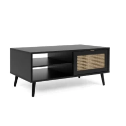 Salontafel Daka 100x60 Met 1 Deur - Zwart/natuur -Collectie Woonkamermeubels Ontwerp zonder titel 2021 10 25T105700.553 54f1