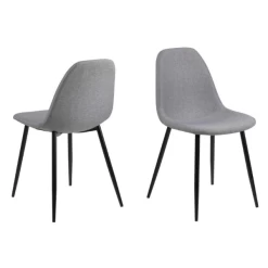 Eetkamerstoel Wilhelm - Lichtgrijs/zwart -Collectie Woonkamermeubels Ontwerp zonder titel 2021 12 08T110749.531 e823