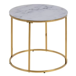Bijzettafeltje Dejan ø50cm - Goud/wit Marmer -Collectie Woonkamermeubels Ontwerp zonder titel 2021 12 21T083030.886 a361