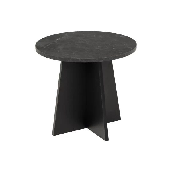 Salontafel Axo ø50cm - Zwart Marmer 9 Salontafel Axo ø50cm - Zwart Marmer - Afbeelding 9