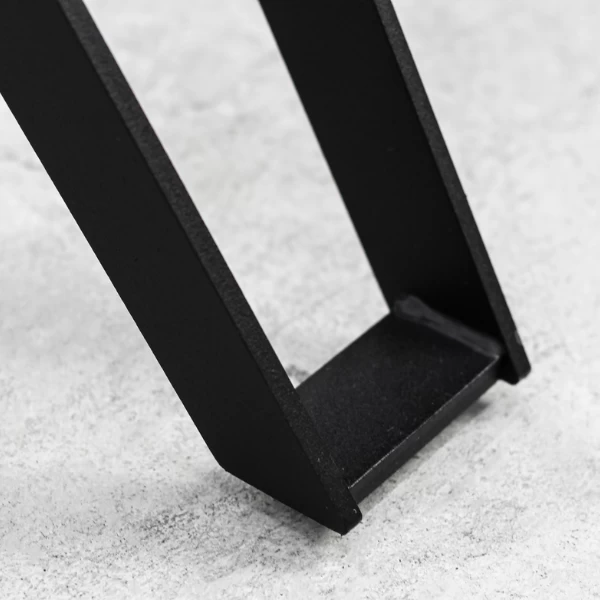 Eettafel Veneto 200x100cm Acaciahout - Naturel/zwart 4 Eettafel Veneto 200x100cm Acaciahout - Naturel/zwart - Afbeelding 4