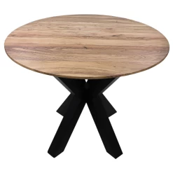 Eettafel Luzern Rond 100cm Acaciahout - Naturel/zwart -Collectie Woonkamermeubels Ontwerp zonder titel 2022 01 31T144425.627 4bd6