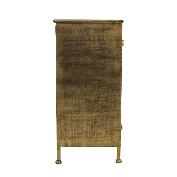 Vitrinekast Fletcher 93x42x90cm - Antiek Goud 5 Vitrinekast Fletcher 93x42x90cm - Antiek Goud - Afbeelding 5