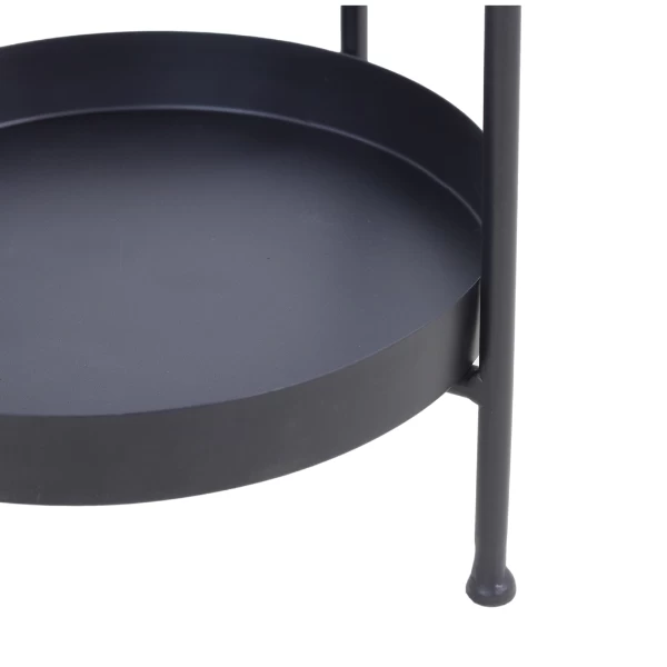 Bijzettafel Manhattan 35cmx50cm - Zwart 2 Bijzettafel Manhattan 35cmx50cm - Zwart - Afbeelding 2