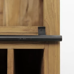 Wijnkast Blackburn 84x40x177cm Met 1 Deur En 2 Lades - Naturel/zwart -Collectie Woonkamermeubels Ontwerp zonder titel 2022 02 03T114528.754 f23a