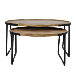 Salontafel Paulson Set Van 2 Mangohout - Naturel/zwart -Collectie Woonkamermeubels Ontwerp zonder titel 2022 02 07T131423.541 6fc9