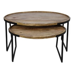 Salontafel Paulson Set Van 2 Mangohout - Naturel/zwart -Collectie Woonkamermeubels Ontwerp zonder titel 2022 02 07T131453.088 fa41