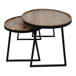 Salontafel Paulson Set Van 2 Mangohout - Naturel/zwart -Collectie Woonkamermeubels Ontwerp zonder titel 2022 02 07T131701.777 3ff0