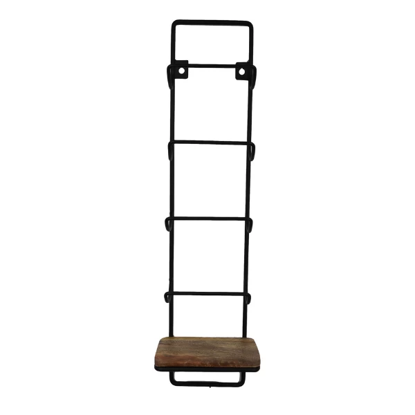 Flessenhouder Cabernet 4 Flessen - Zwart/naturel 4 Flessenhouder Cabernet 4 Flessen - Zwart/naturel - Afbeelding 4