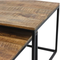 Salontafel Meike Vierkant Set Van 2 Mangohout En Metaal - Naturel/zwart -Collectie Woonkamermeubels Ontwerp zonder titel 2022 02 21T105111.157 32fb