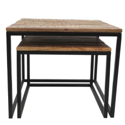 Salontafel Meike Vierkant Set Van 2 Mangohout En Metaal - Naturel/zwart -Collectie Woonkamermeubels Ontwerp zonder titel 2022 02 21T105144.947 afe3