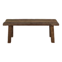 Decoratieve Bank Montpellier 120cm Gerecycleerd Hout - Naturel