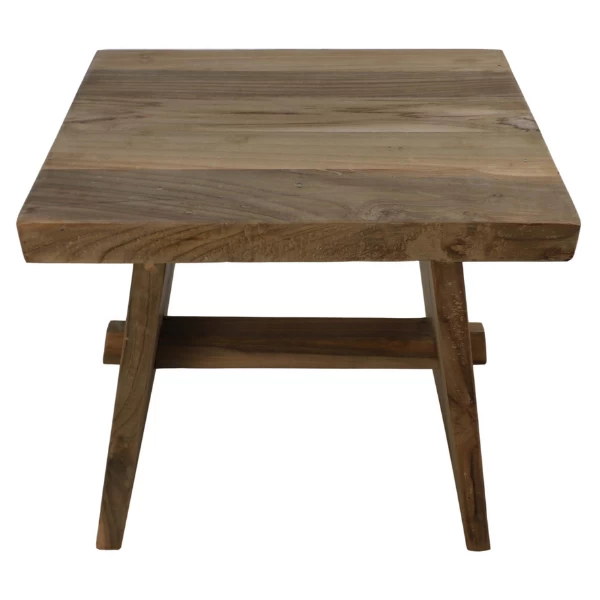 Decoratieve Kruk Jura 45x35x45cm Teakhout - Naturel 5 Decoratieve Kruk Jura 45x35x45cm Teakhout - Naturel - Afbeelding 5