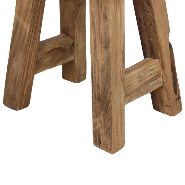 Decoratief Krukje Chamonix 40x25x45cm - Teakhout 2 Decoratief Krukje Chamonix 40x25x45cm - Teakhout - Afbeelding 2