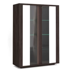 Vitrinekast Armin 130x45x180cm - Wit/bruin 11 Vitrinekast Armin 130x45x180cm - Wit/bruin -Collectie Woonkamermeubels Ontwerp zonder titel 2022 05 25T143011.405 4eb1