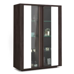 Vitrinekast Armin 130x45x180cm - Wit/bruin 8 Vitrinekast Armin 130x45x180cm - Wit/bruin -Collectie Woonkamermeubels Ontwerp zonder titel 2022 05 25T143203.072 4b2b