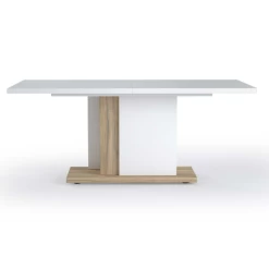 Eettafel Tannee 180/225x90cm Verlengbaar - Wit/eik -Collectie Woonkamermeubels Ontwerp zonder titel 2022 05 30T163210.972 1a83