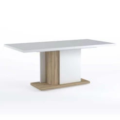 Eettafel Tannee 180/225x90cm Verlengbaar - Wit/eik -Collectie Woonkamermeubels Ontwerp zonder titel 2022 05 30T163331.665 08a4
