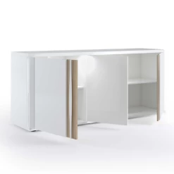 Dressoir Tannee 200x57x87cm 3 Deuren - Wit/eik 16 Dressoir Tannee 200x57x87cm 3 Deuren - Wit/eik -Collectie Woonkamermeubels Ontwerp zonder titel 2022 06 01T083109.637 5dbf