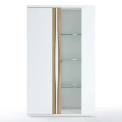 Vitrinekast Tannee 110x45x180cm 2 Deuren - Wit/eik 16 Vitrinekast Tannee 110x45x180cm 2 Deuren - Wit/eik -Collectie Woonkamermeubels Ontwerp zonder titel 2022 06 01T091402.815 fd80