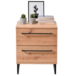 Nachtkastje Hoggas Met Twee Lades - Eik/zwart 12 Nachtkastje Hoggas Met Twee Lades - Eik/zwart -Collectie Woonkamermeubels Ontwerp zonder titel 2022 06 20T111916.486 04bb