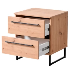 Nachtkastje Hoggas Met Twee Lades - Eik/zwart 11 Nachtkastje Hoggas Met Twee Lades - Eik/zwart -Collectie Woonkamermeubels Ontwerp zonder titel 2022 06 20T112007.233 4554