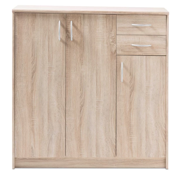 Dressoir Ultima 109cm Met 3 Deuren & 2 Lades - Sonoma Eik 1 Dressoir Ultima 109cm Met 3 Deuren & 2 Lades - Sonoma Eik