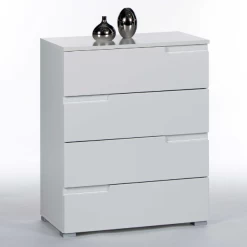 Commode Peso 65 Cm 4 Lades - Wit