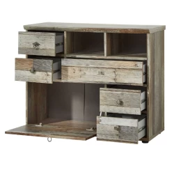 Commode Clem 99cm 1 Deur & 5 Lades - Driftwood -Collectie Woonkamermeubels Ontwerp zonder titel 2022 08 05T111204.826 1e06
