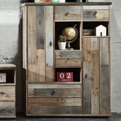 Buffetkast Clem 99cm Drie Deuren & Drie Lades - Driftwood