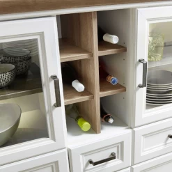 Buffetkast Samine 3 Lades, 5 Deuren & 6 Vakken - Wit/eik -Collectie Woonkamermeubels Ontwerp zonder titel 2022 08 10T165129.855 2d74