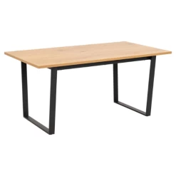 Eettafel Amble 160x90 Cm - Wilde Eik/zwart -Collectie Woonkamermeubels Ontwerp zonder titel 2022 10 21T092638.534 2b22