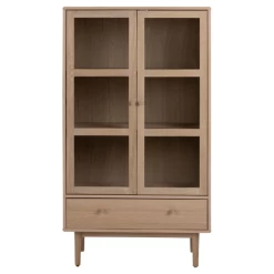 Vitrinekast Aston 145 Cm 2 Deuren & 1 Lade - Witte Eik -Collectie Woonkamermeubels Ontwerp zonder titel 2022 10 21T094414.133 5d95