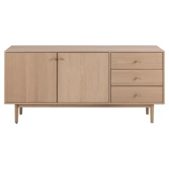 Dressoir Aston 160x40 Cm 2 Deuren & 3 Lades - Witte Eik -Collectie Woonkamermeubels Ontwerp zonder titel 2022 10 21T095847.665 9f78