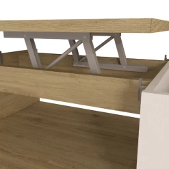 Salontafel Otawa 90x55 Cm Met Uitschuifbaar Tafelblad - Eik/ Wit -Collectie Woonkamermeubels Ontwerp zonder titel 2022 10 25T085819.577 461c