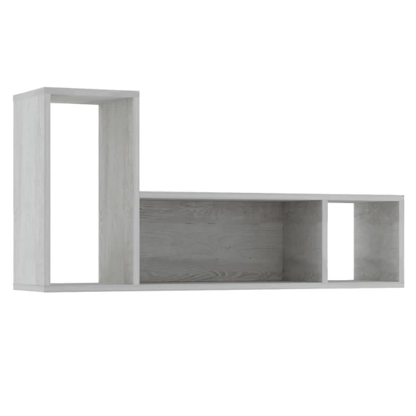 Wandrek Bo0 98x24 Cm Met 3 Vakken - Grenen 1 Wandrek Bo0 98x24 Cm Met 3 Vakken - Grenen