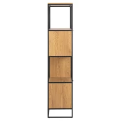 Wandrek Swindon 183 Cm 4 Legplanken - Eik/zwart 17 Wandrek Swindon 183 Cm 4 Legplanken - Eik/zwart -Collectie Woonkamermeubels Ontwerp zonder titel 2022 11 02T151912.867 2685