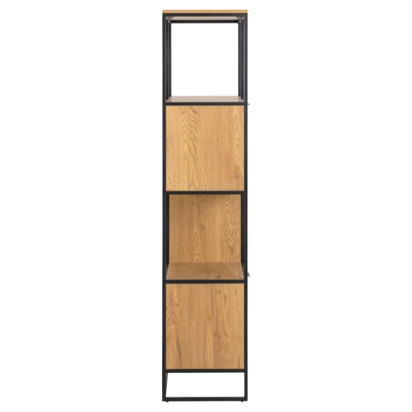 Wandrek Swindon 183 Cm 4 Legplanken - Eik/zwart 8 Wandrek Swindon 183 Cm 4 Legplanken - Eik/zwart - Afbeelding 8
