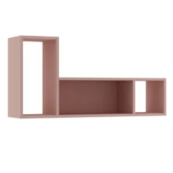 Wandrek Bo0 98x24 Cm Met 3 Vakken - Oudroze