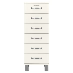 Ladekast Malibu 111,5 Cm Met 6 Lades - Wit