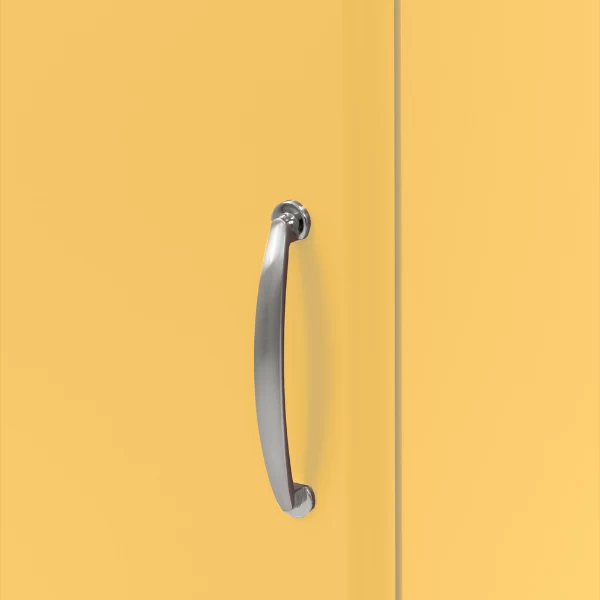 Bijzetkastje Malibu 1 Deur 4 Lades - Geel 6 Bijzetkastje Malibu 1 Deur 4 Lades - Geel - Afbeelding 6