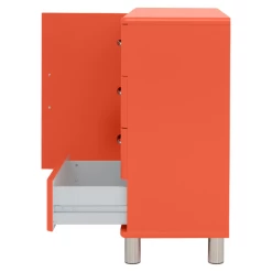 Bijzetkastje Malibu 1 Deur 4 Lades - Rood 16 Bijzetkastje Malibu 1 Deur 4 Lades - Rood -Collectie Woonkamermeubels Ontwerp zonder titel 2022 12 05T155849.290 b656