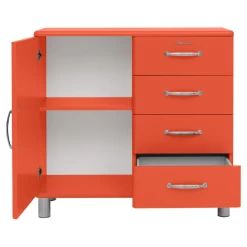 Bijzetkastje Malibu 1 Deur 4 Lades - Rood 17 Bijzetkastje Malibu 1 Deur 4 Lades - Rood -Collectie Woonkamermeubels Ontwerp zonder titel 2022 12 05T160521.421 9d71