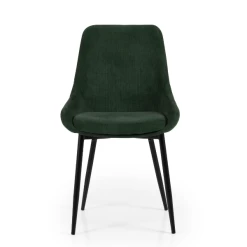 Kuipstoel Alexia Ribfluweel - Donkergroen